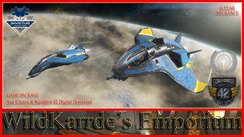 Aegis Avenger Titan - Invictus Starter Pack w/ Blue & Gold Paint, Star Citizen Download & 10 Years Insurance! with squadron 42