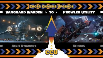 Bazar - Aegis Dynamics Vanguard Warden to Esperia Prowler Utility Ship Upgrade - Cross Chassis Upgrade (CCU)