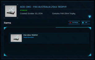 PAX Australia 2944 Trophy