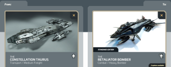 Taurus to Retaliator Bomber-includes torpedo modules