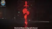 Shattered Blade Holographic Banner