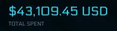 Legatus Navium Account (Award ships plus rare Sabre Raven in hangar)