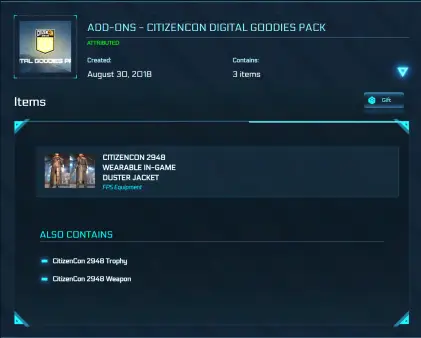 Buy Citizencon 2948 Digital Goodies Pack at Star-Hangar.com